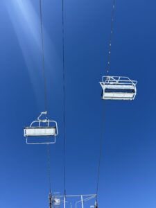 chairlifts while skiing in colorado
