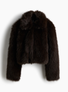 black fur coat
