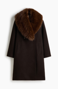 brown fur coat