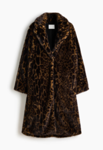 leopard print fur coat