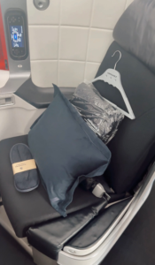 business class seat on Air-France long-haul flights