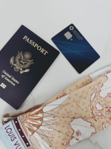 image of a passport and credit card for a review of the Chase Sapphire Preferred credit card