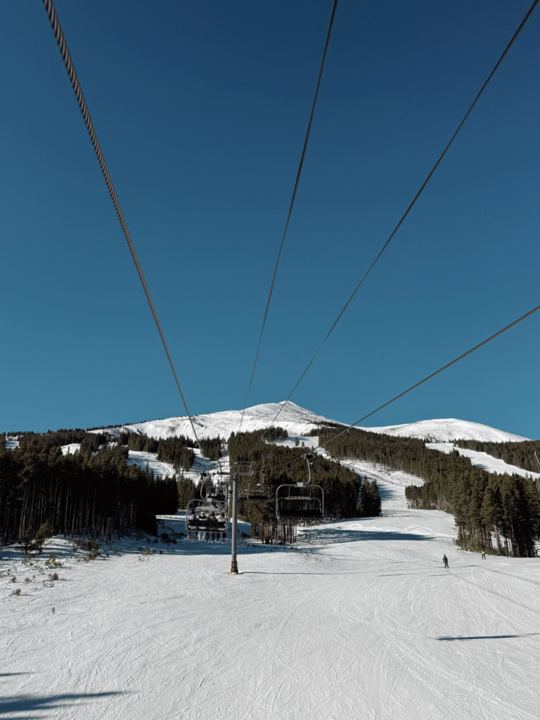 charlift at Breckenridge ski resort in colorado 