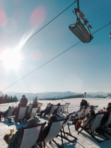 skiing in kitzbuhel, austria