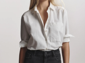 classic white button down shirt