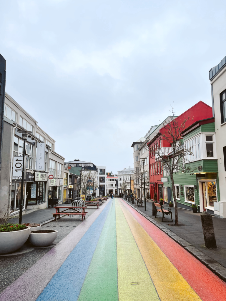 rainbow road in Iceland