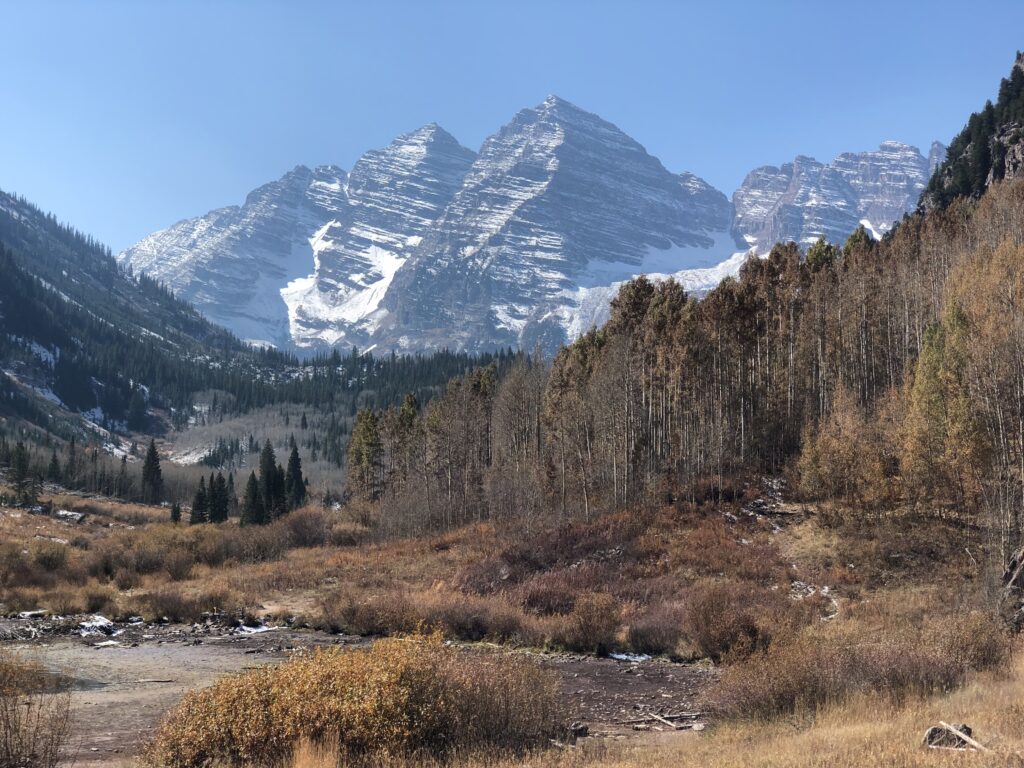 Maroon Bells in Aspen, Colorado.
