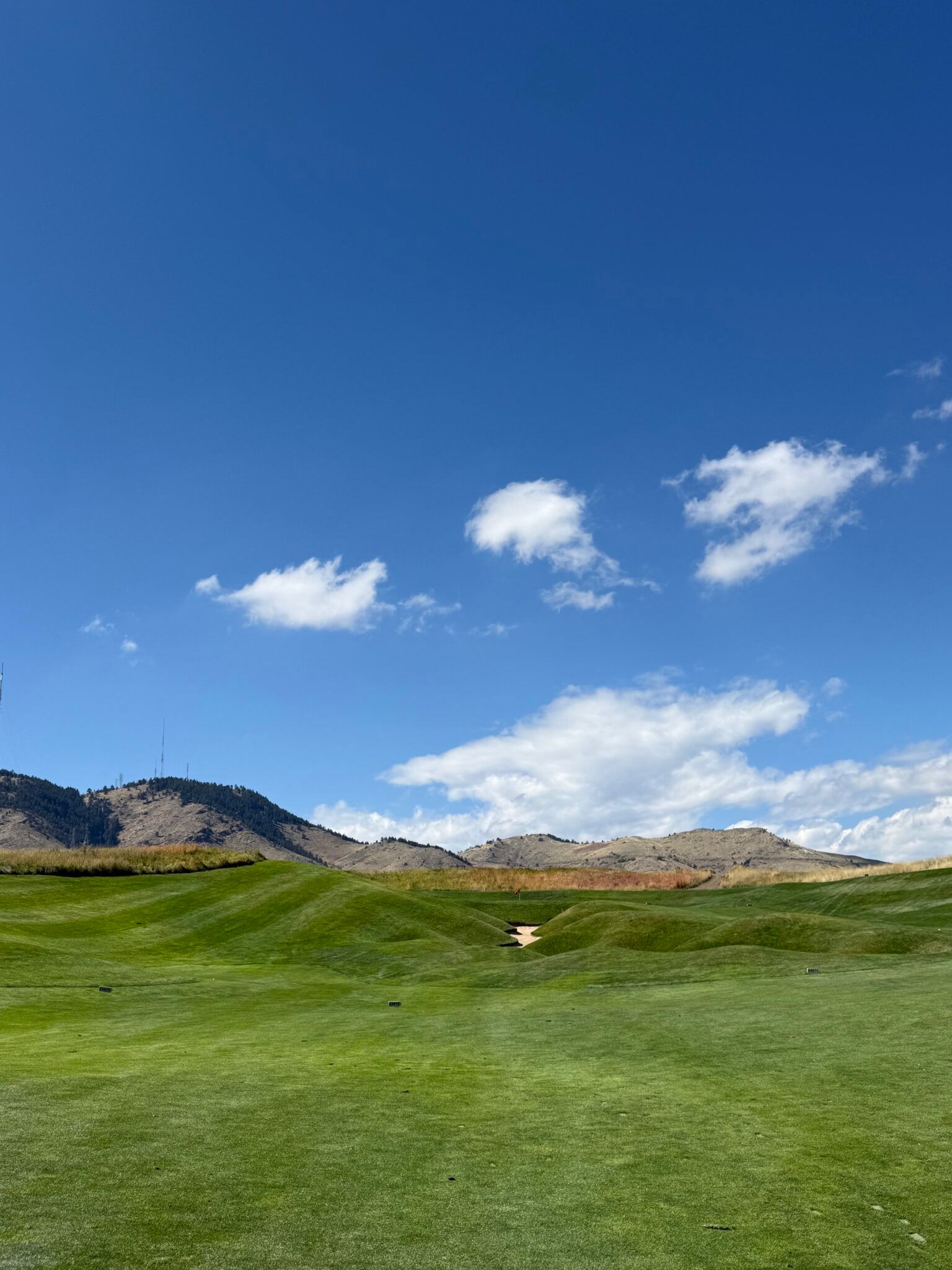 Fairway at Fossil Trace Golf Course in Golden, Colorado.