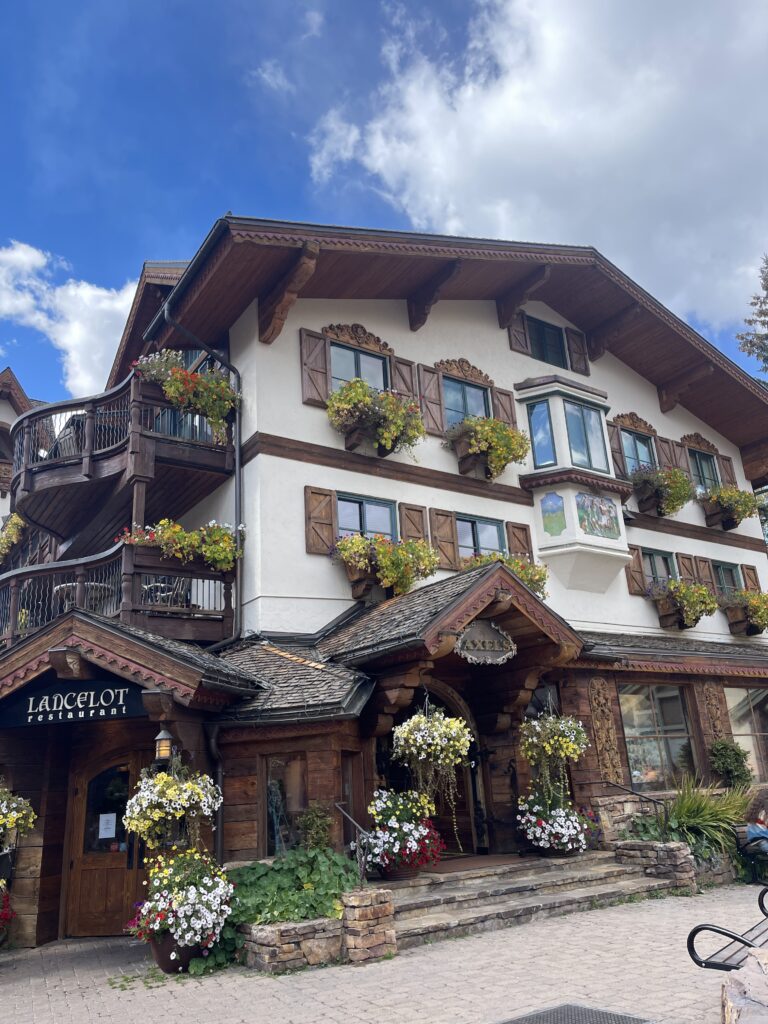 Vail Village, Colorado in the summer.