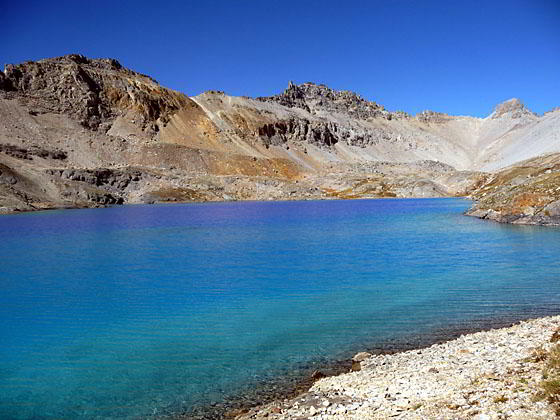 Columbine Lake in the San Juan Mountains, Colorado.