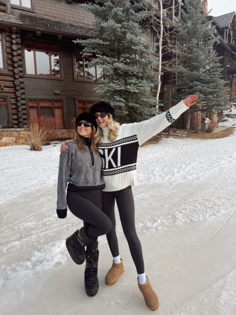Cute après ski outfits in Beaver Creek, CO.