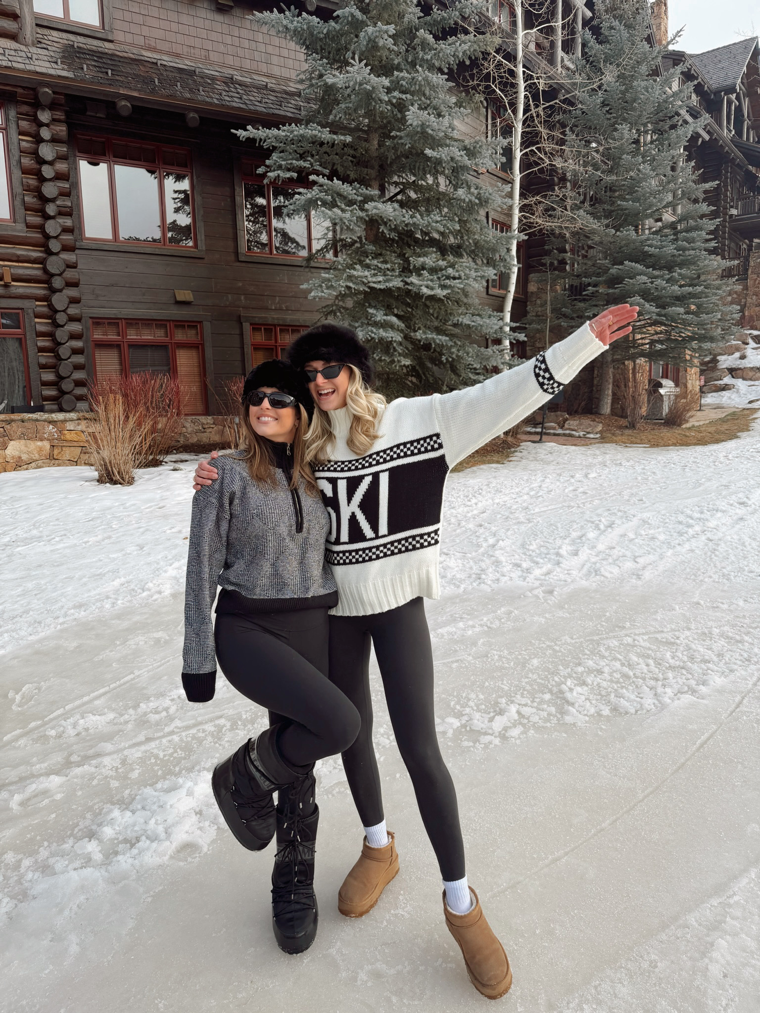 Cute après ski outfits in Beaver Creek, CO.